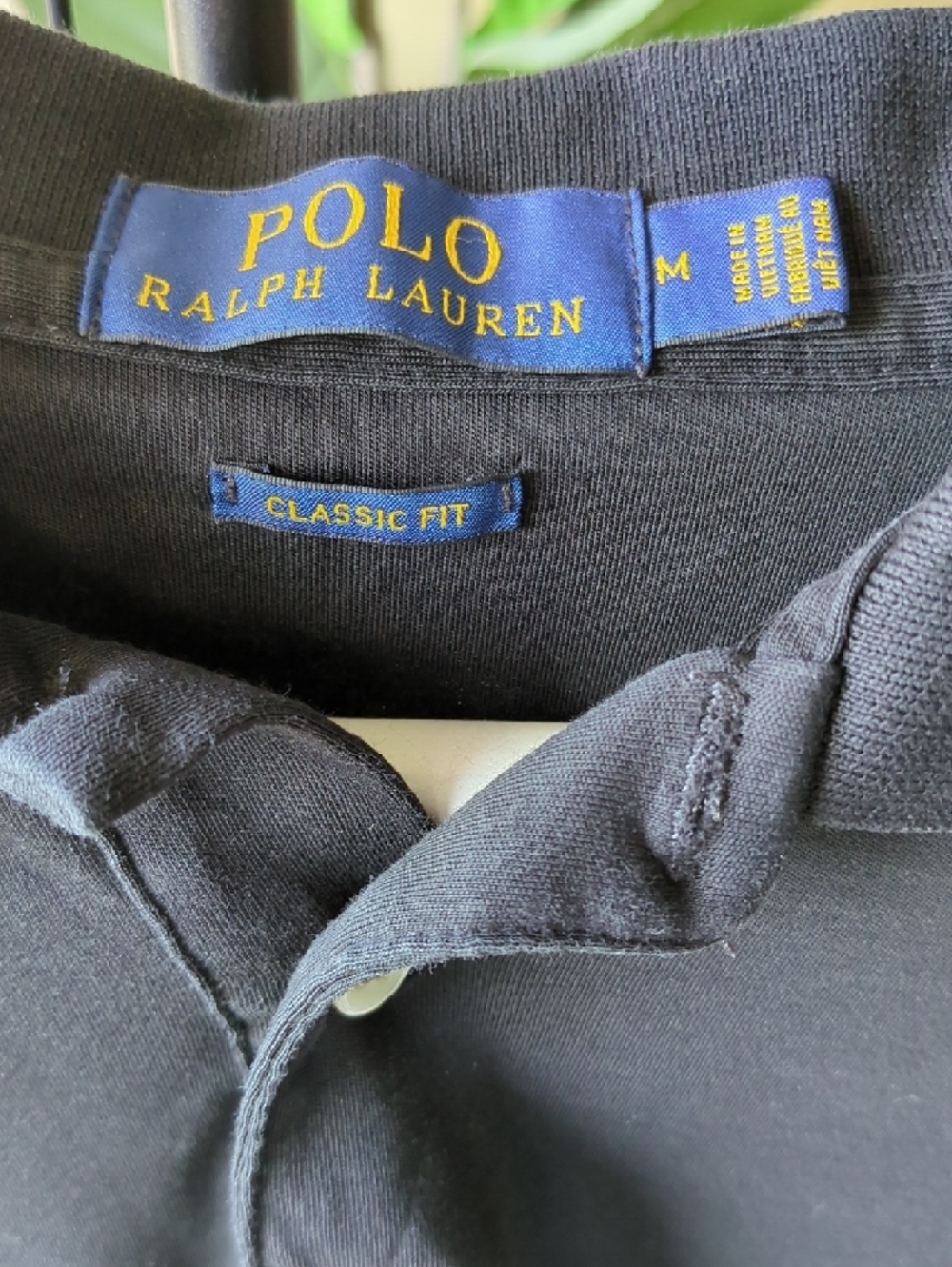 Polo by Ralph Lauren Black Short-Sleeve Polo with Embroidered Pony - Picture 2 of 2